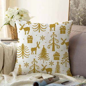 Vianočná žinylková obliečka na vankúš Minimalist Cushion Covers Christmas, 55 x 55 cm vyobraziť