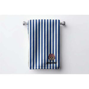 Modrá bavlnená detská osuška 75x140 cm Stripes – Playmobil vyobraziť