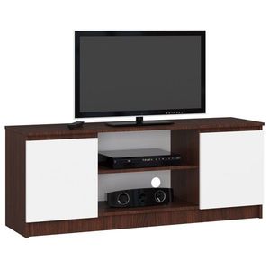 TV stolík Beron 140 cm wenge/biela vyobraziť