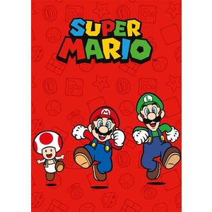 Dětská fleecová deka POLAR SUPER MARIO 100x140 cm červená vyobraziť