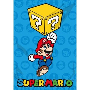 Dětská fleecová deka POLAR SUPER MARIO 100x140 cm modrá vyobraziť