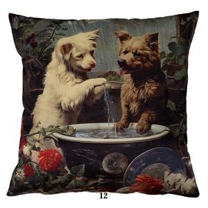 Povlak na polštář DRUK DOG BATH 40x40 cm vícebarevný vyobraziť