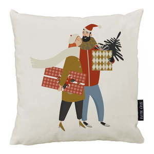 Obliečka na vankúš s vianočným motívom 45x45 cm Christmas Couple – Butter Kings vyobraziť