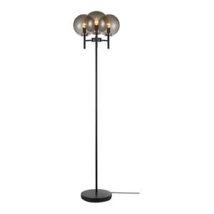 Čierna voľne stojacia lampa v čiernej farbe Markslöjd Crown Floor 3L, výška 1, 47 cm vyobraziť