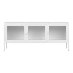 Biely kovový TV stolík 130x55 cm Brisbane – House Nordic vyobraziť