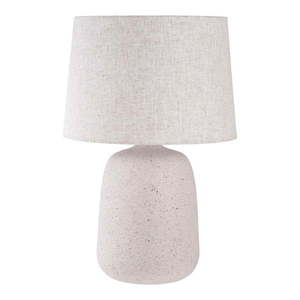 Krémová stolová lampa s textilným tienidlom (výška 47 cm) Croft – House Nordic vyobraziť