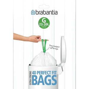 Vrecia na odpadky v súprave 40 ks 30 l PerfectFit G – Brabantia vyobraziť