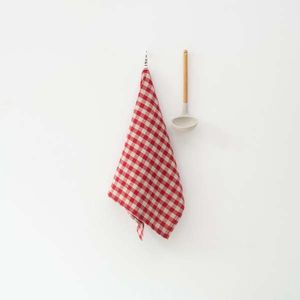 Ľanová utierka 45x65 cm Red Gingham – Linen Tales vyobraziť