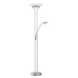 LED stmievateľná stojacia lampa v striebornej farbe (výška 182 cm) Pool – Fischer & Honsel vyobraziť