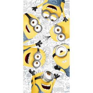 Žlto-biela bavlnená detská osuška 70x140 cm Minions 2 – Jerry Fabrics vyobraziť