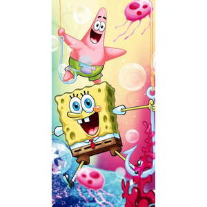 Bavlnená detská osuška 70x140 cm Sponge Bob - Jerry Fabrics vyobraziť