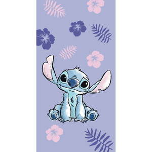 Fialová bavlnená detská osuška 70x140 cm Lilo and Stitch - Jerry Fabrics vyobraziť