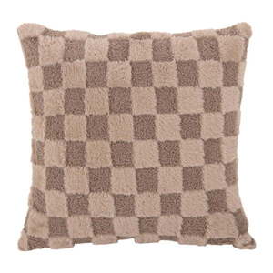 Dekoračný vankúš z mikroplyšu 45x45 cm Checker – PT LIVING vyobraziť