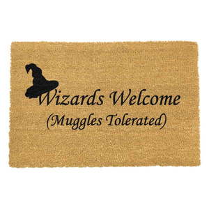 Rohožka z prírodného kokosového vlákna Artsy Doormats Wizards Welcome, 40 x 60 cm vyobraziť