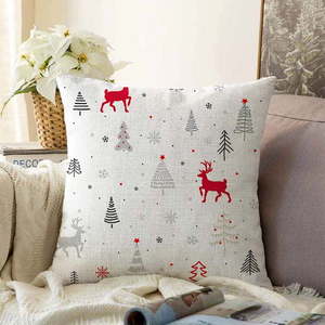 Vianočná žinylková obliečka na vankúš Minimalist Cushion Covers Christmas, 55 x 55 cm vyobraziť