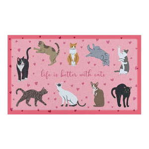 Rohožka 40x70 cm Life Is Better With Cats – Artsy Doormats vyobraziť