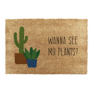 Rohožka z kokosového vlákna 60x90 cm Wanna See My Plants – Artsy Doormats vyobraziť