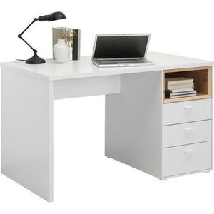 Hom`in PÍSACÍ STÔL, biela, farba duba, 120/70/74 cm vyobraziť