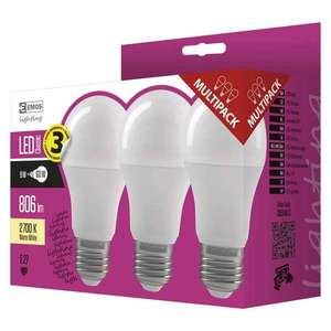 EMOS ZQ5140.3LA LED ZIAROVKA CLASSIC A60 9W E27 TEPLA BIELA 3KS vyobraziť