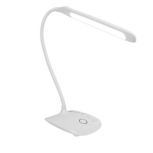 COLORWAY LED STOLNA LAMPA FLEXIBLE 360 SO ZABUDOVANOU BATERIOU, BIELA (CW-DL07FB-W) vyobraziť