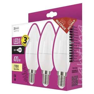 EMOS ZQ3220.3 LED CLS CANDLE 6W E14 WW 3KS vyobraziť