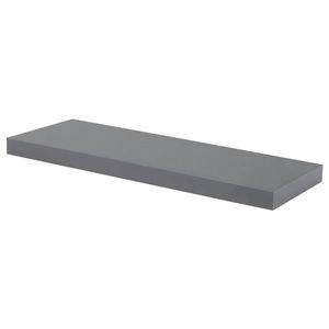 AUTRONIC P-001 GREY Polička nástenná 60 cm, MDF, farba sivý vysoký lesk, baleno v ochranej fólii vyobraziť