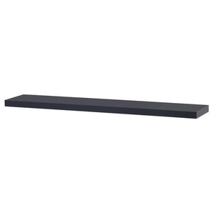 AUTRONIC P-002 GREY2 Polička nástenná 120 cm, MDF, farba tmavo sivý mat, baleno v ochranej fólii vyobraziť