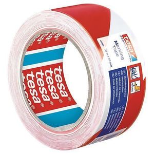 Páska tesa® PRO Marking, lepiaca, výstražná, červeno-biela, 50 mm, L-33 m vyobraziť