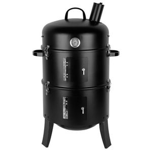 Gril Strend Pro Smoker, BBQ, na drevené uhlie, 3v1 grilovanie, údenie a vodné údenie, 440x780 mm vyobraziť