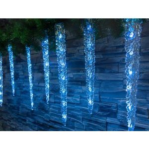 Reťaz MagicHome Vianoce Icicle, 65x LED ľadovo modrá, 8 funkcií, 230 V, 50 Hz, IP44, exteriér, osvet vyobraziť