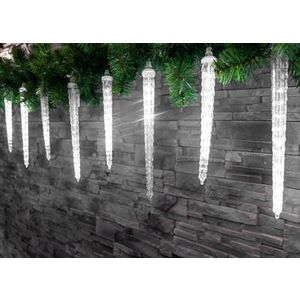 SLOVAKIA TREND RETAZ MAGICHOME VIANOCE ICICLE, 352X LED STUDENA BIELA, 16 CENCULOV, VODOPADOVY EFEKT vyobraziť