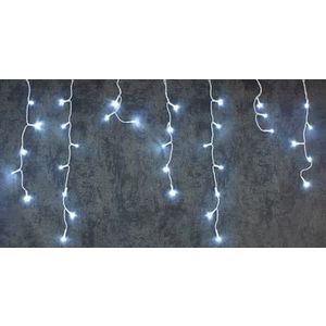 SLOVAKIA TREND RETAZ MAGICHOME VIANOCE ICICLE, 480 LED STUDENA BIELA, JEDNODUCHE SVIETENIE, CASOVAC vyobraziť