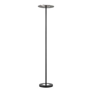 Čierna LED stmievateľná stojacia lampa so skleneným tienidlom (výška 180 cm) Dent – ​​Fischer & Honsel vyobraziť