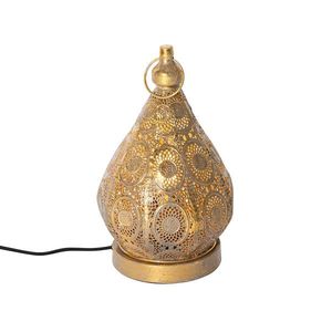 Orientálna stolná lampa zlatá 19 cm - Mowgli vyobraziť