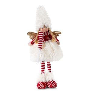 ArtFir Vianočný anjel DOLL 115A | biela/červená 16 x 10 x 40 cm vyobraziť