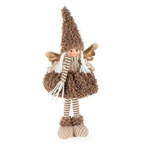 ArtFir Vianočný anjel DOLL 116A | hnedá/zlatá 15 x 10 x 37 cm vyobraziť