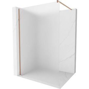 MEXEN/S - Kioto Sprchová zástena WALK-IN 90 x 200 cm, dekor 8 mm, meď kartáčovaná 800-090-101-65-30 vyobraziť