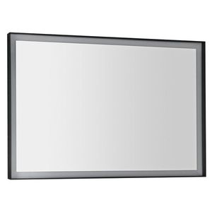 SAPHO - SORT zrkadlo s LED osvetlením 100x70cm, čierna mat ST100 vyobraziť