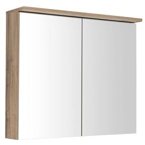 AQUALINE - KAWA STRIP Galérka s LED osvetlením 80x70x22cm, dub emporio WGL38S vyobraziť