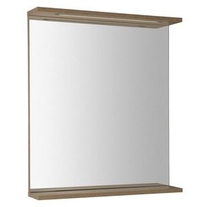 AQUALINE - KORIN STRIP zrkadlo s LED osvetlením 60x70x12cm, dub platin KO990S vyobraziť