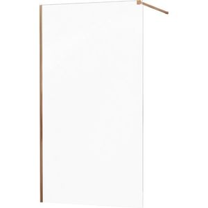 MEXEN/S - KIOTO Sprchová zástena WALK-IN 50x200 cm 8 mm, ružové zlato, transparent 800-050-101-60-00 vyobraziť