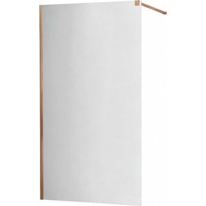 MEXEN/S - KIOTO Sprchová zástena WALK-IN 90x200 cm 8 mm, ružové zlato, zrkadlové sklo 800-090-101-60-50 vyobraziť