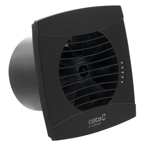 CATA - UC-12 TH kúpeľňový ventilátor axiálny s automatom, 12W, potrubie 120, čierna 01302200 vyobraziť