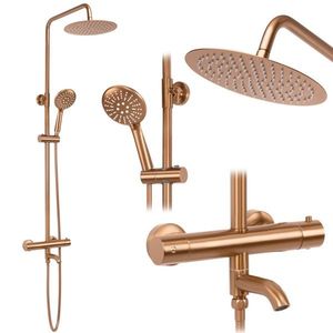 REA REA - Sprchový set s termostatom LUNGO Copper Brush REA-P8807 vyobraziť