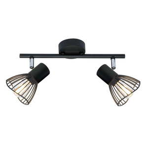 Čierne stropné svietidlo s kovovým tienidlom 39x8 cm Fly – Candellux Lighting vyobraziť