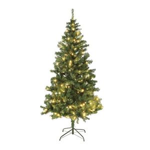 KONDELA Christmas Typ 5 LED450 vianočný stromček s osvetlením 180 cm zelená vyobraziť