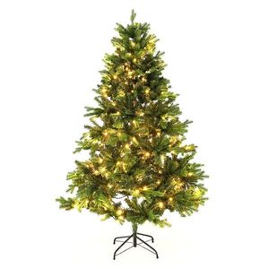 KONDELA Christmas Typ 6 LED300 vianočný stromček s osvetlením 180 cm zelená vyobraziť