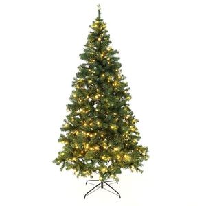 KONDELA Christmas Typ 5 LED450 vianočný stromček s osvetlením 220 cm zelená vyobraziť