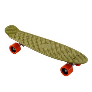 KONDELA Tesal skateboard zelená / červená vyobraziť