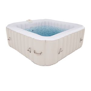 KONDELA Kamino New Typ 4 nafukovacia vírivka (jacuzzi) 910 l sivohnedá (taupe) / biela vyobraziť